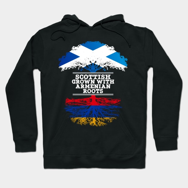 Scottish Grown With Armenian Roots - Gift for Armenian With Roots From Armenia Hoodie by Country Flags